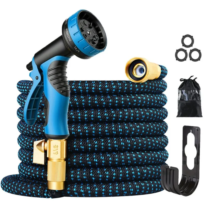 Car Wash High-pressure Water Gun Garden Watering Hose Set Portable Car Wash Telescopic Hose Garden Water Gun Gardening Tools