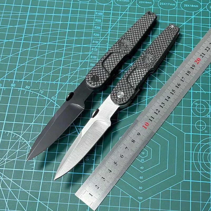 Coltello Pieghevole Lism Store Extrema Ratio T1 con Lama N690 da 3,15" a Punta Goccia, Manici in Fibra di Carbonio