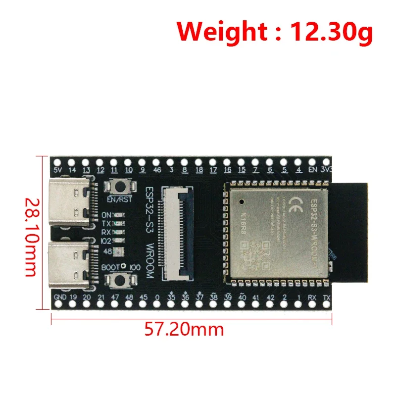 ESP32-S3 WROOM N16R8 CAM Development Board WiFi+Bluetooth Module OV2640 Camera