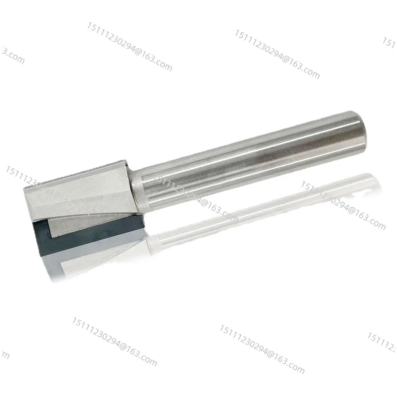 PCD/CNC Router Bit 2 Flutes 12mm 1/2 Shank Diamond Straight Bottom Cutter T Groove for CNC Engraving End Milling