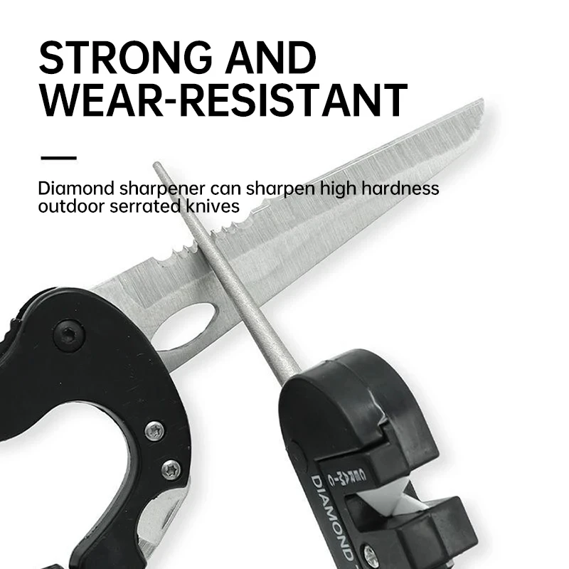 Household Sharpening Tool Multifunctional Tungsten Steel Sharpening Kitchen Tool Whet Stone Portable Outdoor Sharpening Rod