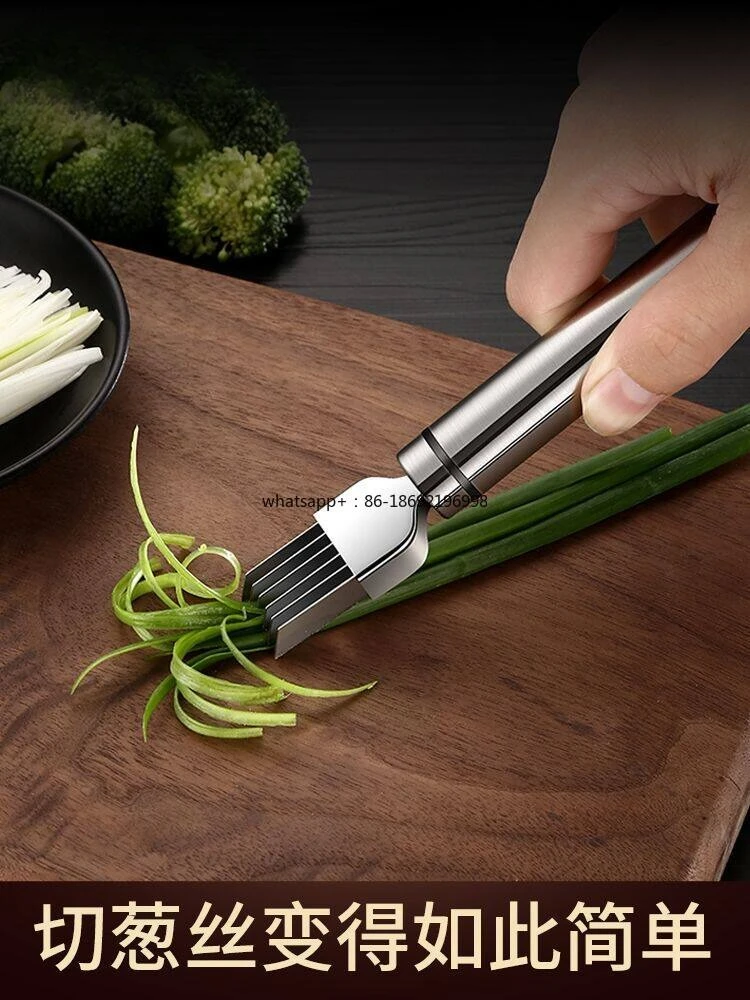 304 Stainless Steel Shredded Scallion Artifact Shredding Knife Scraping and Planing Scallion for Home Use