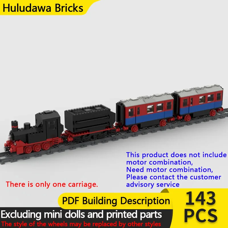 

Модель городской автомобиль MOC, строительные кирпичи, железнодорожный пассажирский автомобиль для поезда, модульная технология, детские праздничные подарки, сборка игрушек, костюм