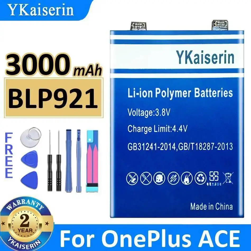 

High Capacity Mobile Phone Battery BLP921 3000Mah For Oneplus Ace 1