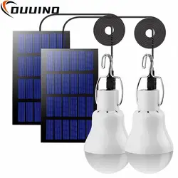 Lámpara alimentada por energía Solar, bombilla Led portátil, luces recargables para tienda de campaña, pesca nocturna, Panel de energía Solar de emergencia, luz Solar