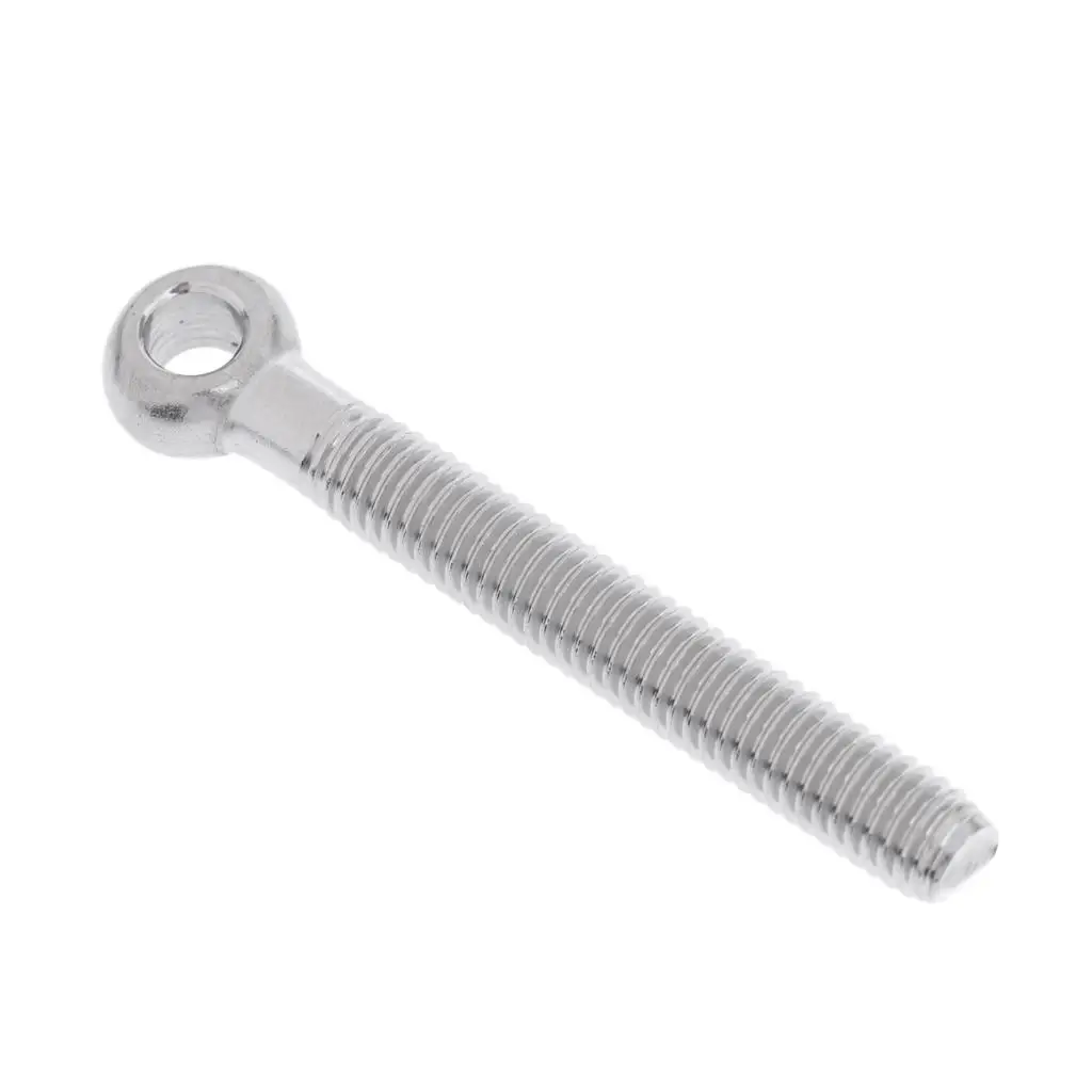 2-6pack M10 304 Stainless Steel Threaded Eye Bolt for Balustrade M10 x 80mm