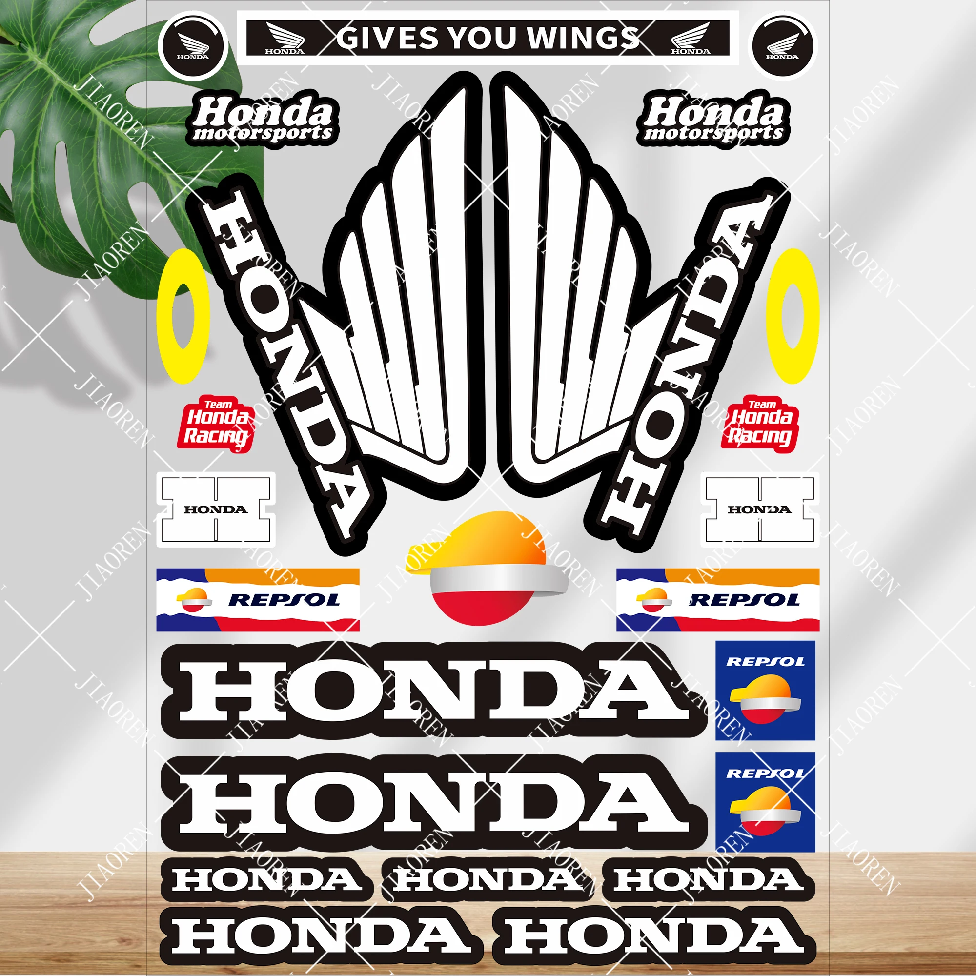 

Большая наклейка на крыло Honda, светоотражающая наклейка на шлем мотоцикла CBR600RR CBR1000 CBR125