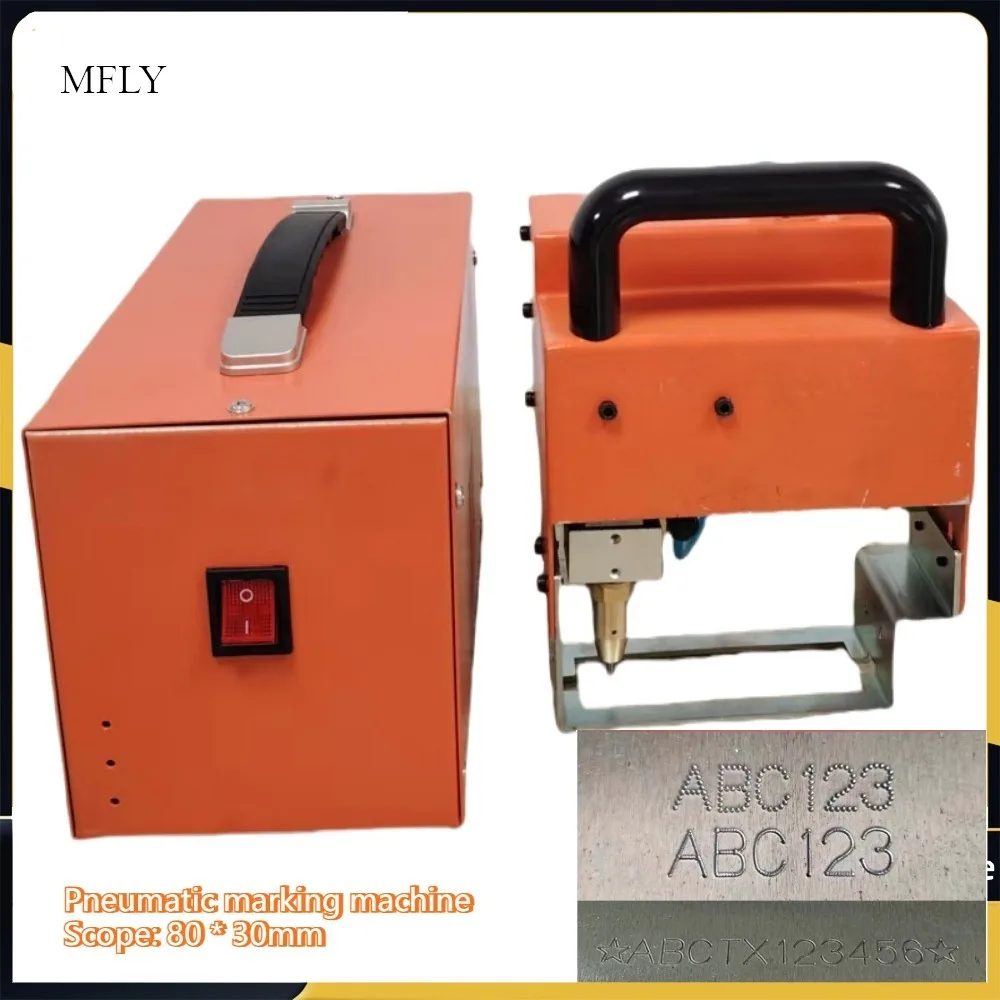 

80X30MM Portable Industrial metal engraving machine Head Handheld pneumatic marking machine 100-240V