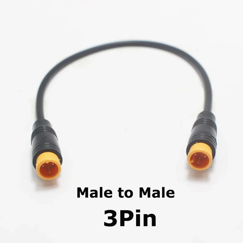 1Pcs M8 20CM 2 3 4 5 6 Pin Electric Bicycle Butt Joint Cable Waterproof for Ebike Display Female Male Optional Connector