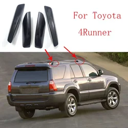 Black Plastic Car Roof Rack Bar Rail End Replacement Cover Shell Cover For Toyota 4Runner N210 2003-2009 Hilux Surf SW4 ABS