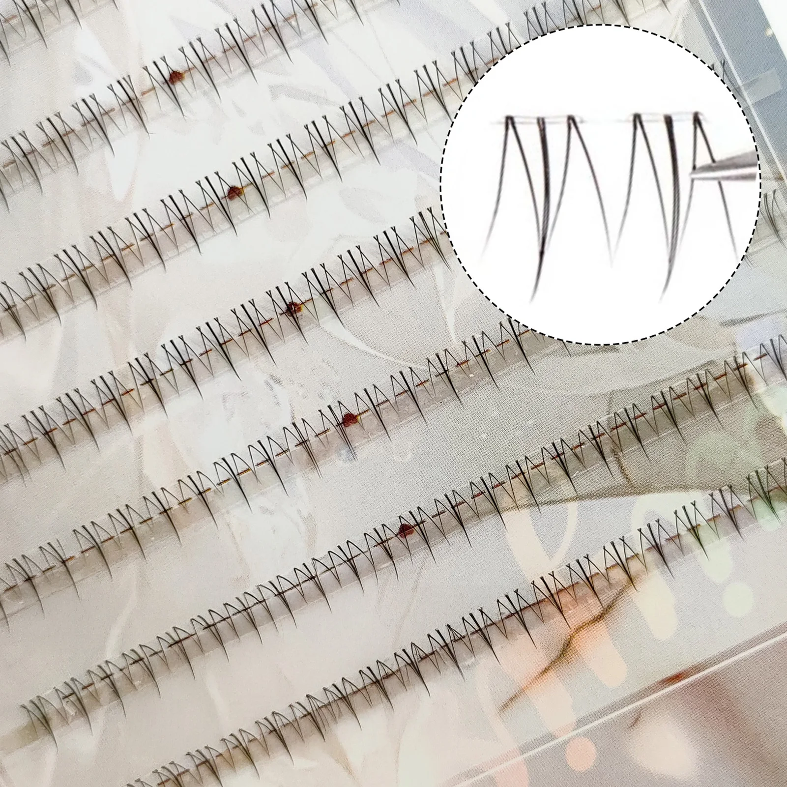 자연 투명 가짜 속눈썹 한국 스타일 단일 클러스터 가짜 속눈썹 여자를위한 하단 속눈썹 여성 메이크업 코스프레