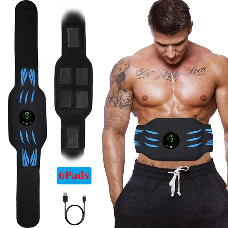 New Smart Abdominal Muscle Stimulator Body Slimming Belt Waist Band Abs Trainer Lose Weight Home Fitness Equiment Dropshipping