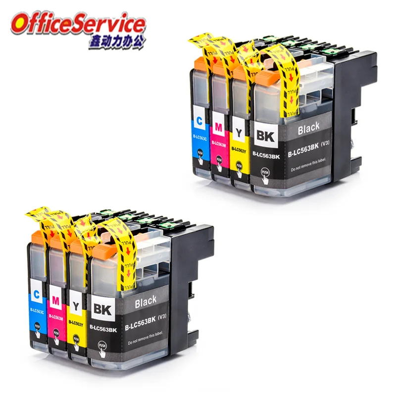 LC563 Ink Cartridge Compatible For Brother MFC-J2310 MFC-J2510  MFC-J3520 MFC-J3720 printer