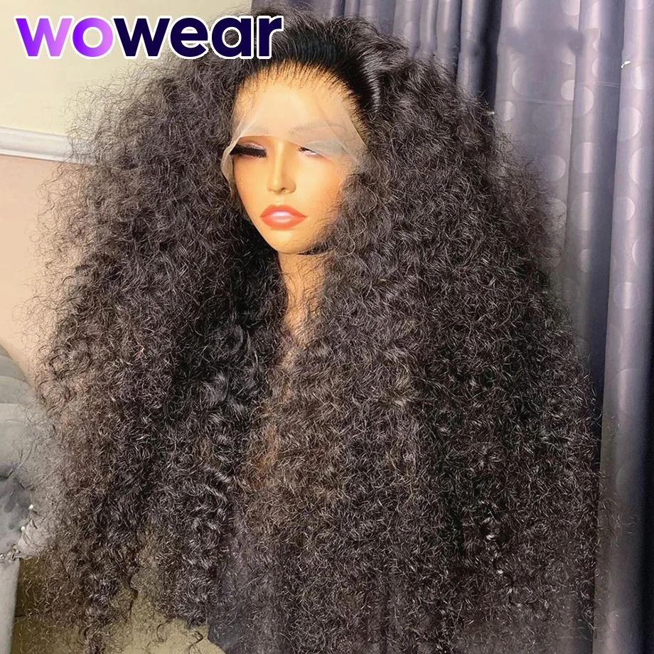 13x6 Hd Lace Frontal Wig Deep Wave 250 Density Curly Human Hair Glueless Preplucked Water Wave Front Wigs For Women Brazilian