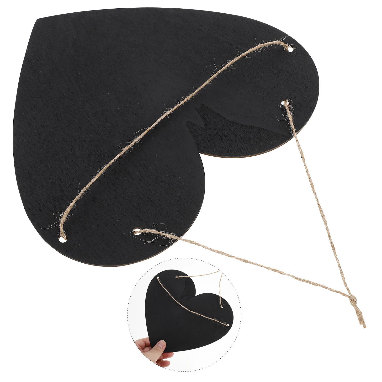 

2Pcs Chalkboard Sign Hanging Blackboard Decorative Writing Board for Home Kitchen Office Message Note Organizer Tool