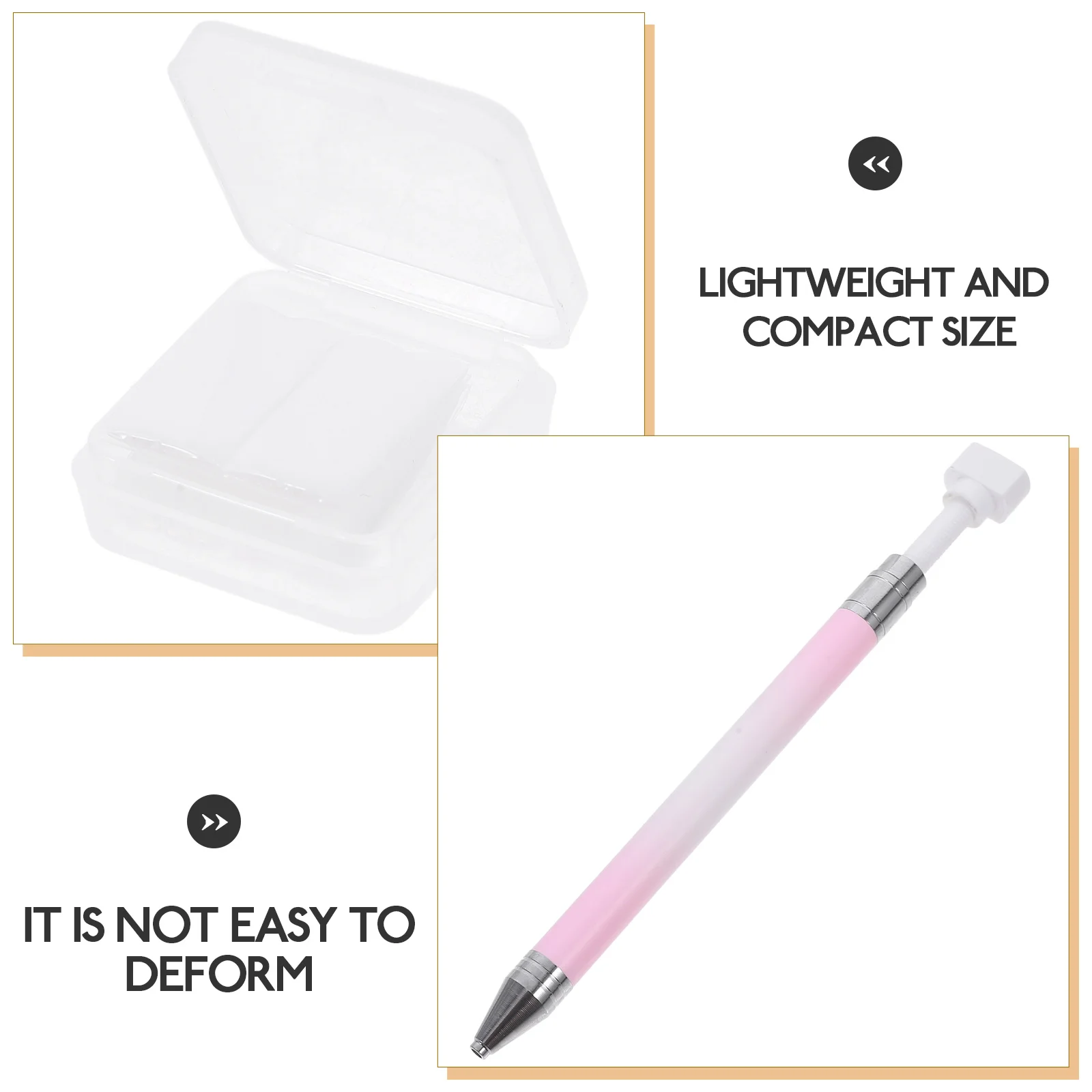

Drill Pen Tool Crystals Picking Dotting for Manicure Nail Gems Remover Rhinestone Picker Abs Art Tools