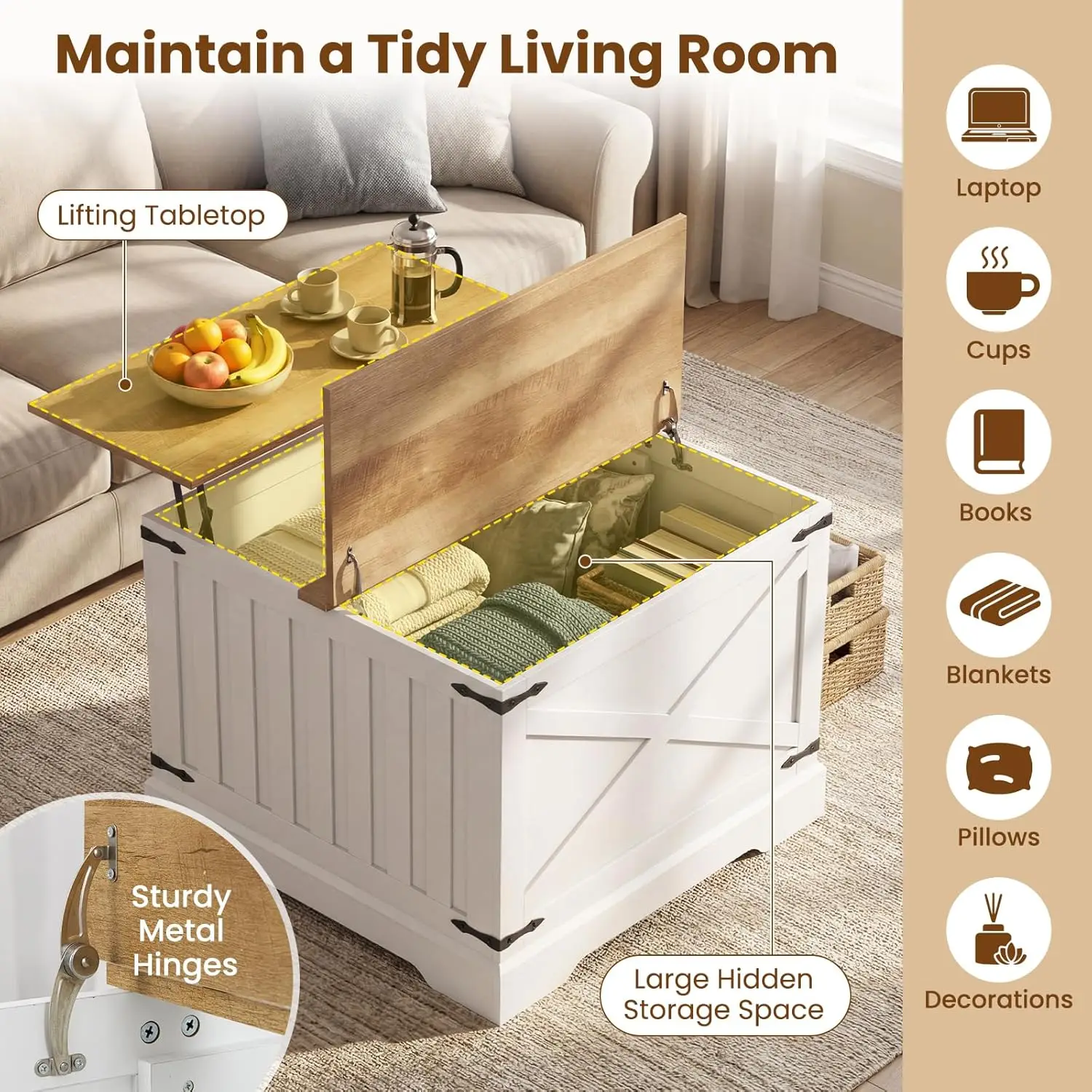 Thumbnail 4 - #4 Latest Lift Top Coffee Tables Offers
