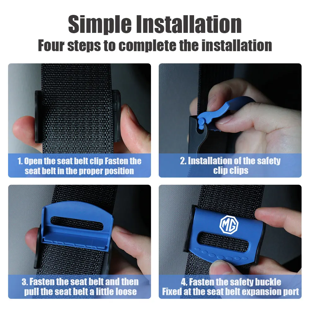أحزمة مقعد السيارة المحدد قابل للتعديل أحزمة أمان السيارة سدادة كليب اكسسوارات السيارات لموريس المرآب ZS MG3 5 6 GT HECTOR X-power