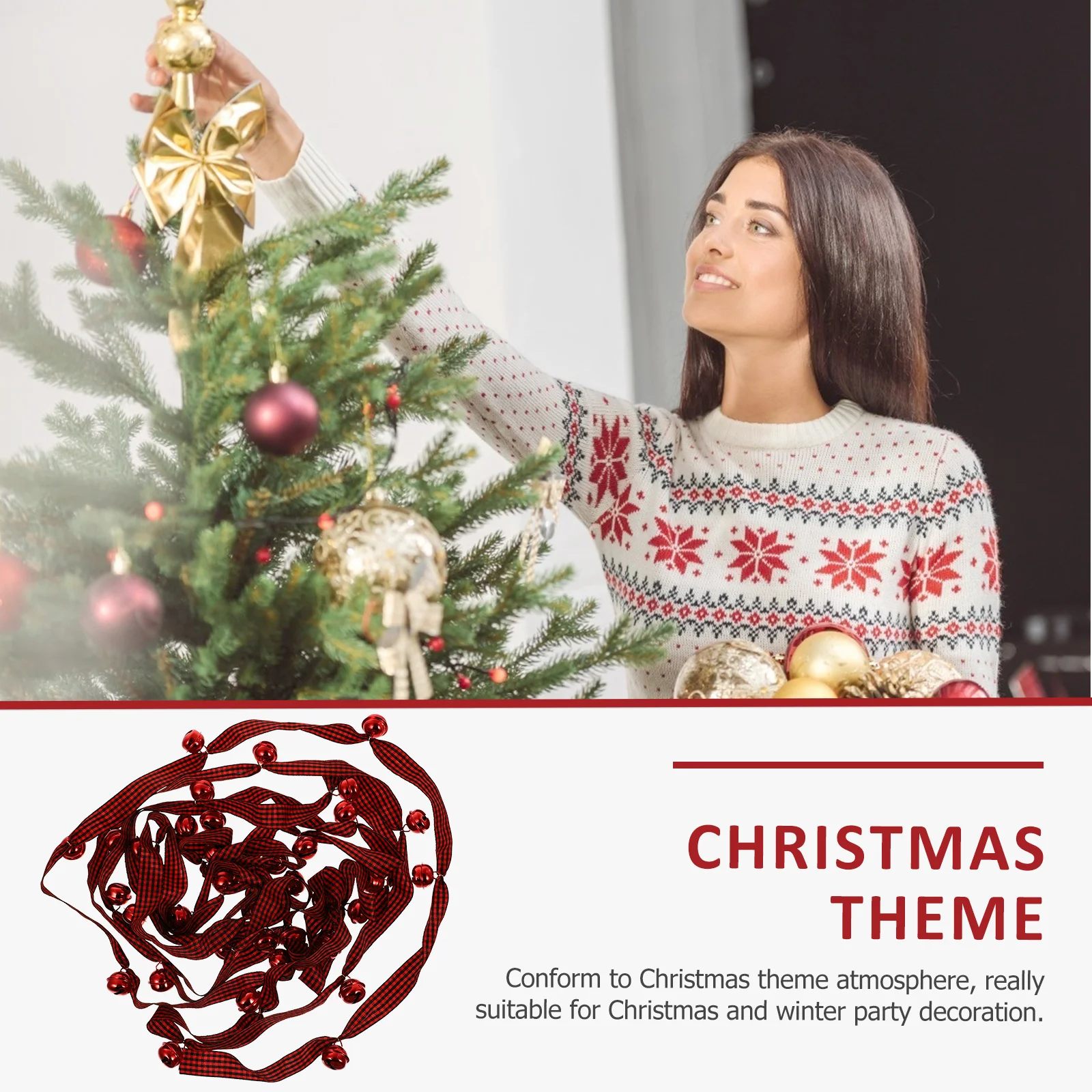 1 قطعة قلادة الديكور معلقة حلية احتفالية الشريط جرس قلادة حفلة عطلة ديكور لوازم الحفلات الإكسسوار