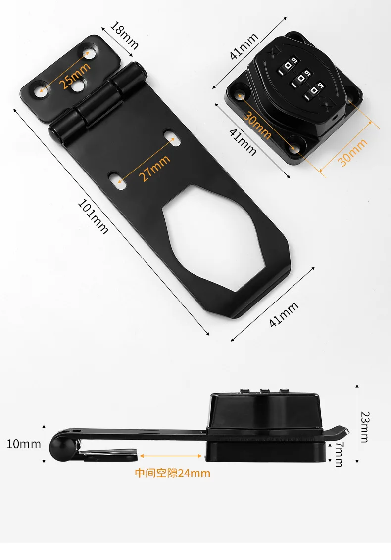 Multipurpose Locks for Storage Cabinet, File Cabinet,High Security Anti-Theft Lock for Door and Cabinet with Password Protection