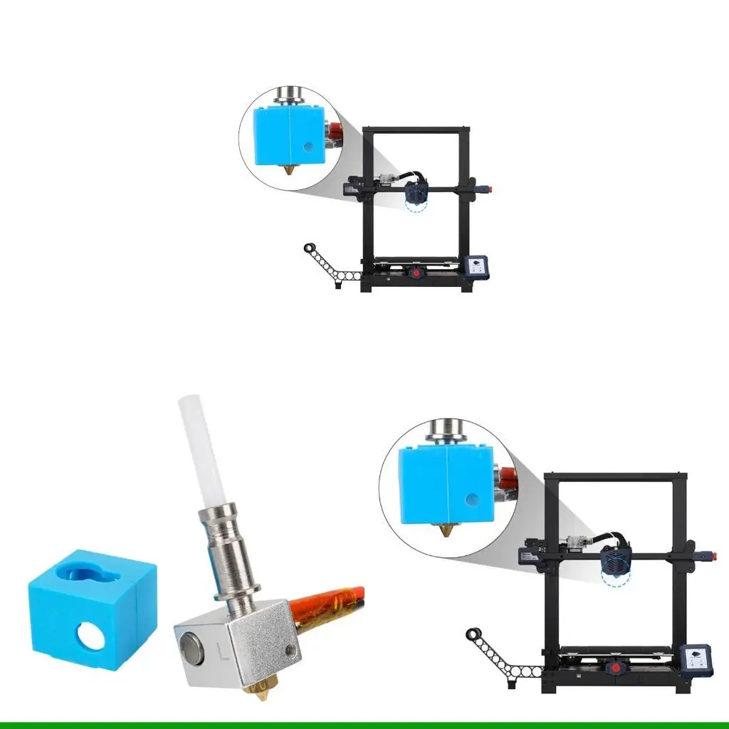 

U55C Hotend Детали для 3D-печати Тепловой разрыв Блок нагревателя Термистор Сопло экструдера в сборе для Anycubic