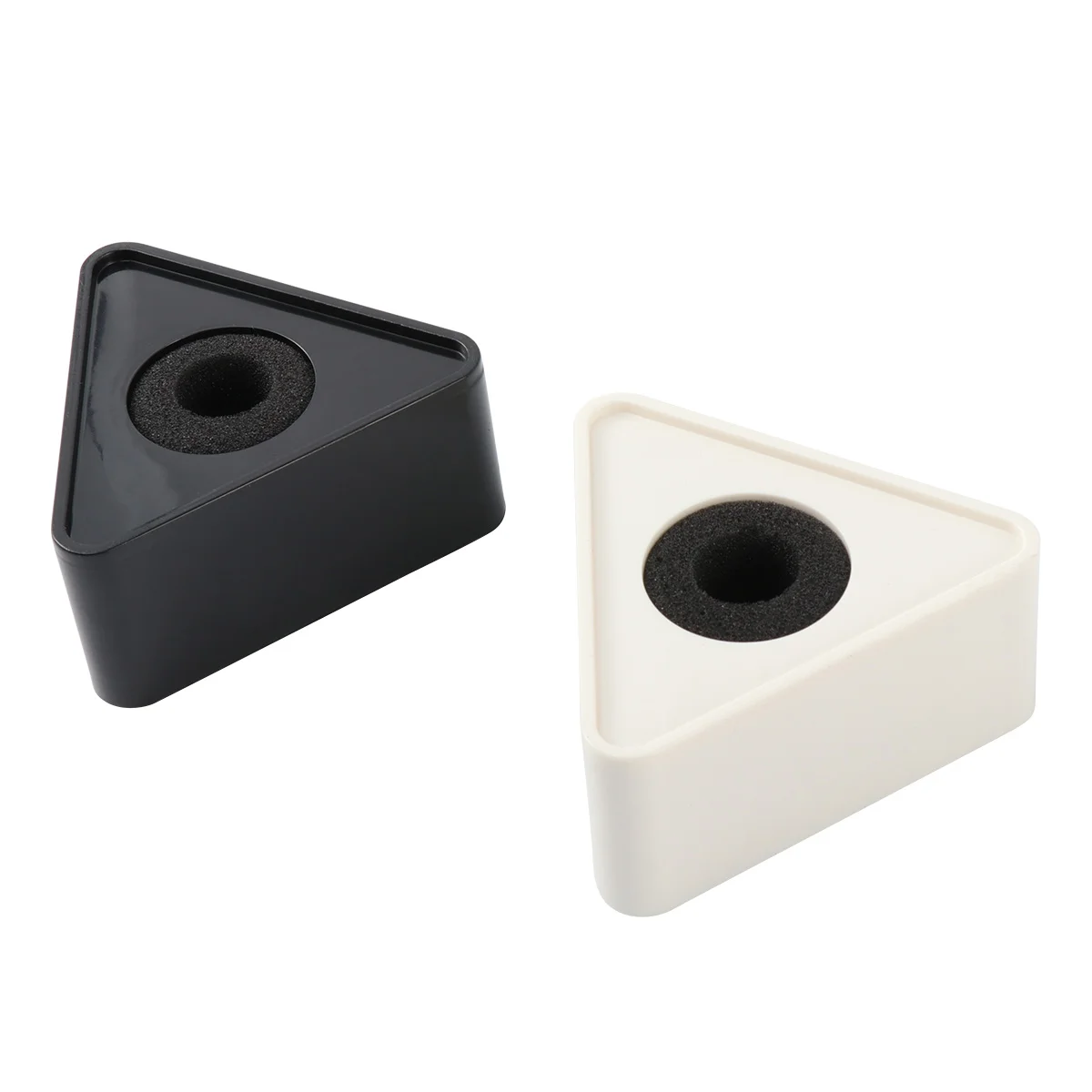 

2 Pcs Handheld Emblems Injection Molding Interview Mic Microphone Logo Flag Station