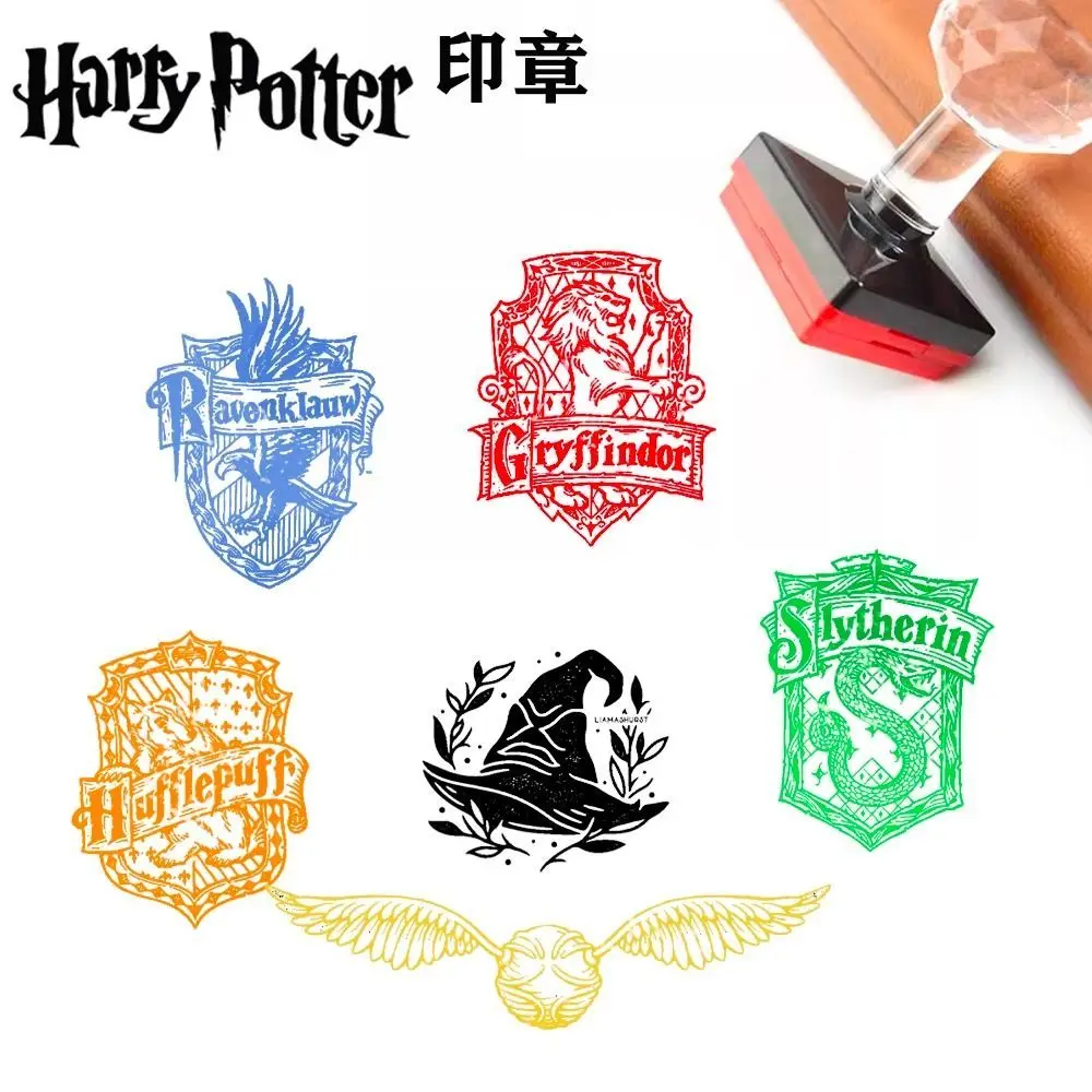 Sello Pre-impreso de Correo de Corbatas de Hogwarts, Sello de Goma de Harry Potter Gryffindor para Suministros de Scrapbooking y Diarios