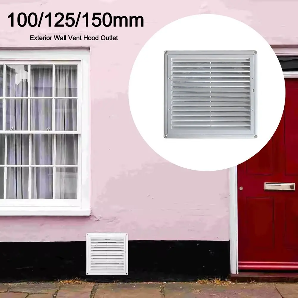 With Flaps Air Vent Grille Ventilation Cover With Insect Screen Louver Vent Air Outlet Ventilation Cover