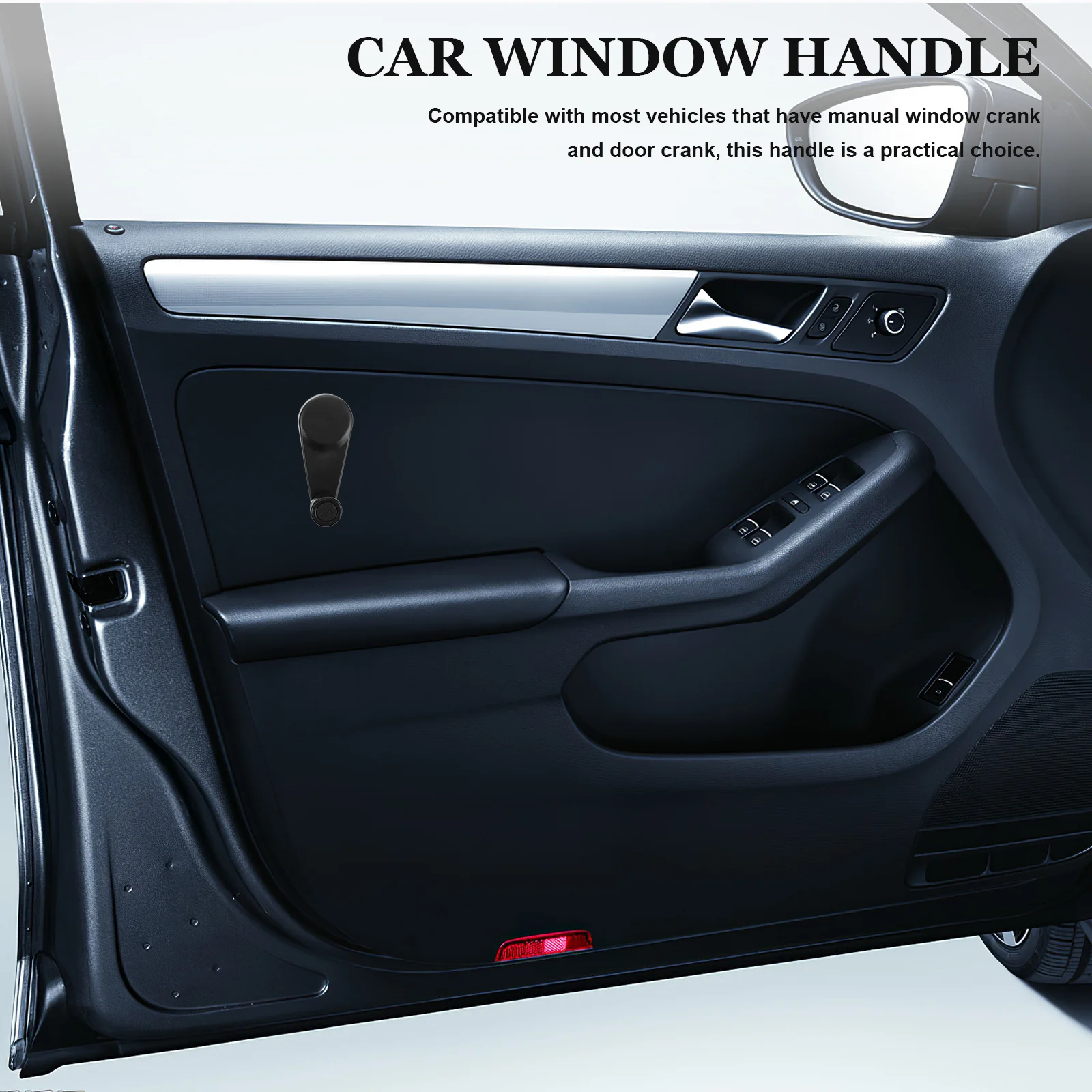 2 قطعة نافذة السيارة كرنك مقبض العالمي السيارات نافذة الباب الناهض استبدال عملية سلسة اكسسوارات السيارات الباب الداخلي #6