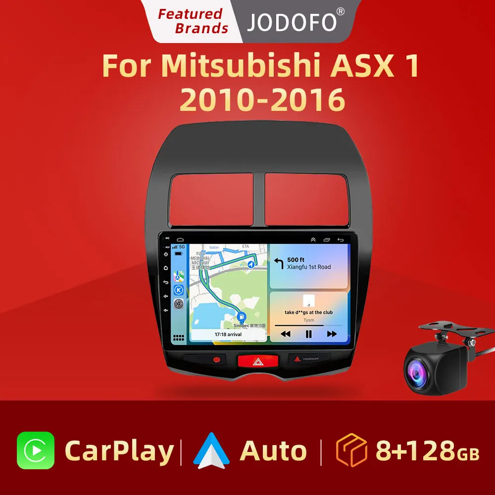 

Автомобильный мультимедийный видеоплеер Jodofo Puls, Android 12, 2 din, dvd, Carplay, навигатор GPS для Mitsubishi ASX 1 2010 2011 2012-2016