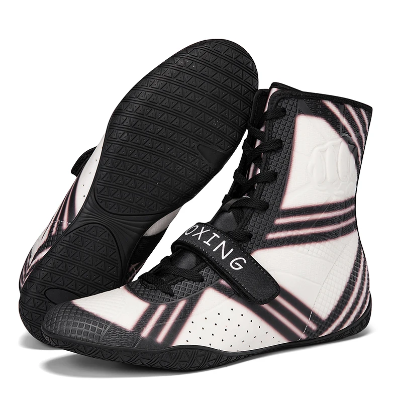 

Classic Brand Competition Sport Gym Training Shoe New Luxury Boxing Fighting Boots Top Quality Wearable Wrestling Training Shoe