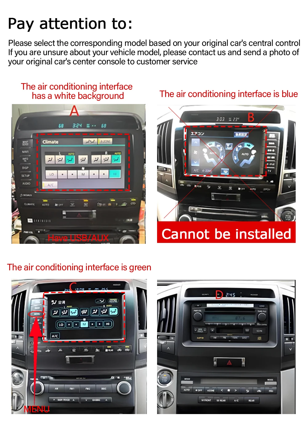 Carplay Android Auto for Toyota Land Cruiser LC200 2007 - 2022 Car Accessories Display Screen Multimedia Radio Player GPS Navi