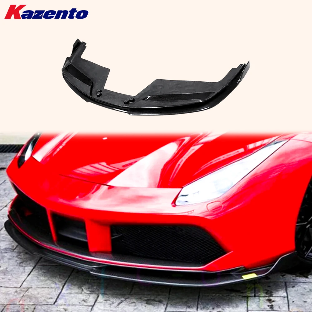 

For Ferrari 488 Spider 2015-2019 Carbon Fiber GTB Style Front Bumper Lip
