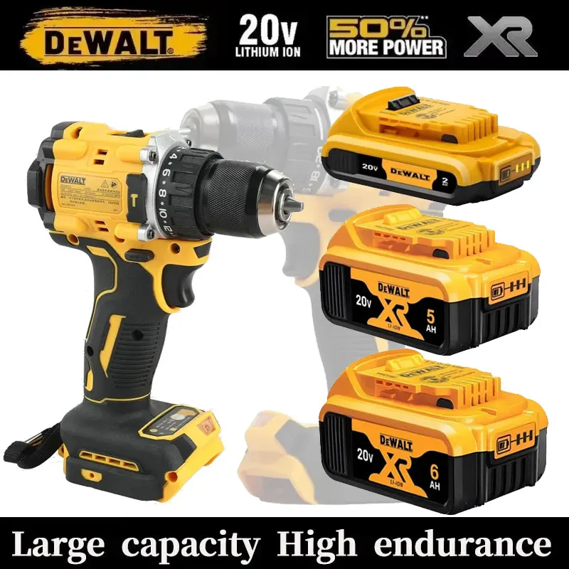 DEWALT 20V baterie 2~6AH dobíjecí lithium-iontová nabíječka baterií DCB118 Bezkartáčový elektrický šroubovák Vrtačka DCD805 elektrické nářadí - náhled 2