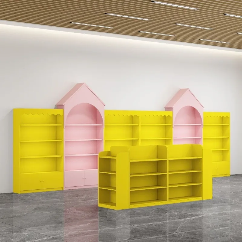 Maternal and infant store shelf milk powder diaper display cabinet children's handmade workshop display rack