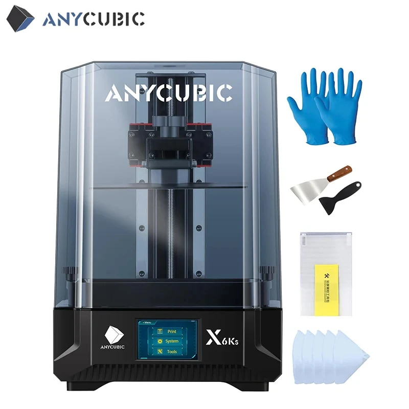 

ANYCUBIC официальный Photon Mono X 6Ks 6K 9,1 дюймовый ЖК SLA 3D принтер высокоскоростной УФ-Полимер 3D принтер Печать Размер 200*196*122 мм