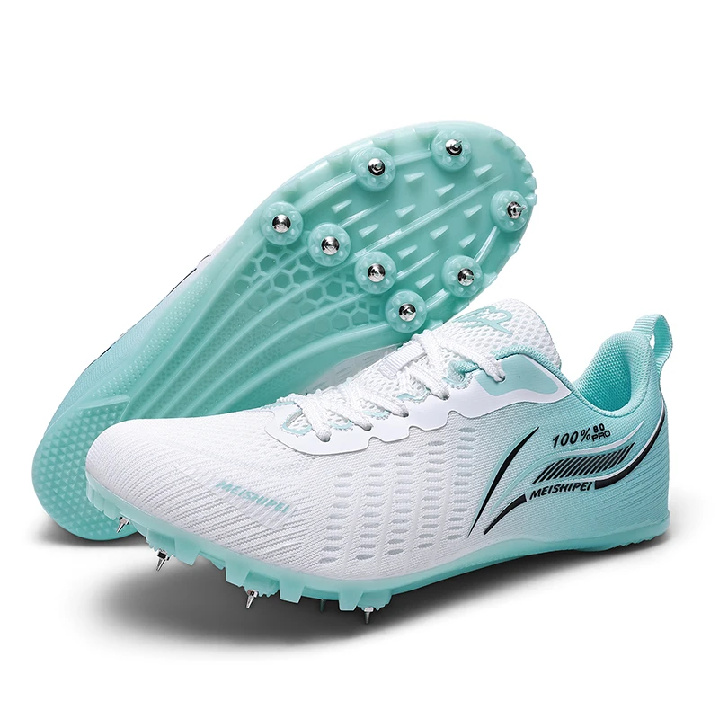 Track and Field Shoes Men Women Kids Spikes Sneakers Track Race Jumping Sneakers Girls Professional Running Nail Spikes Boys