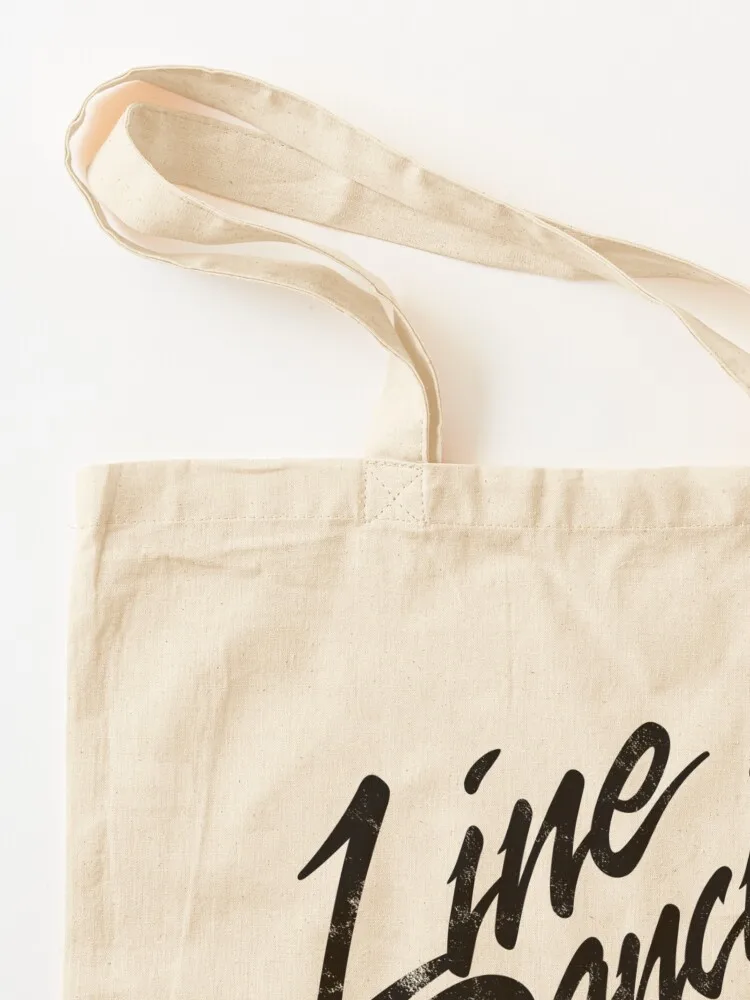 LINE DANCING HANDWRITTEN, BY SUBGIRL Tote Bag Portable shopping bag great bag Canvas for women bags luxury women