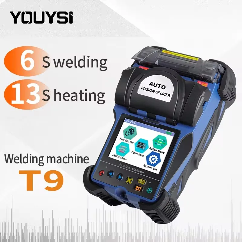 YOUYSI-T9 Automatic Fusion Splicer Machine fiber Optic fusion splicer FTTH Optic Fiber Welding Splicing Machine