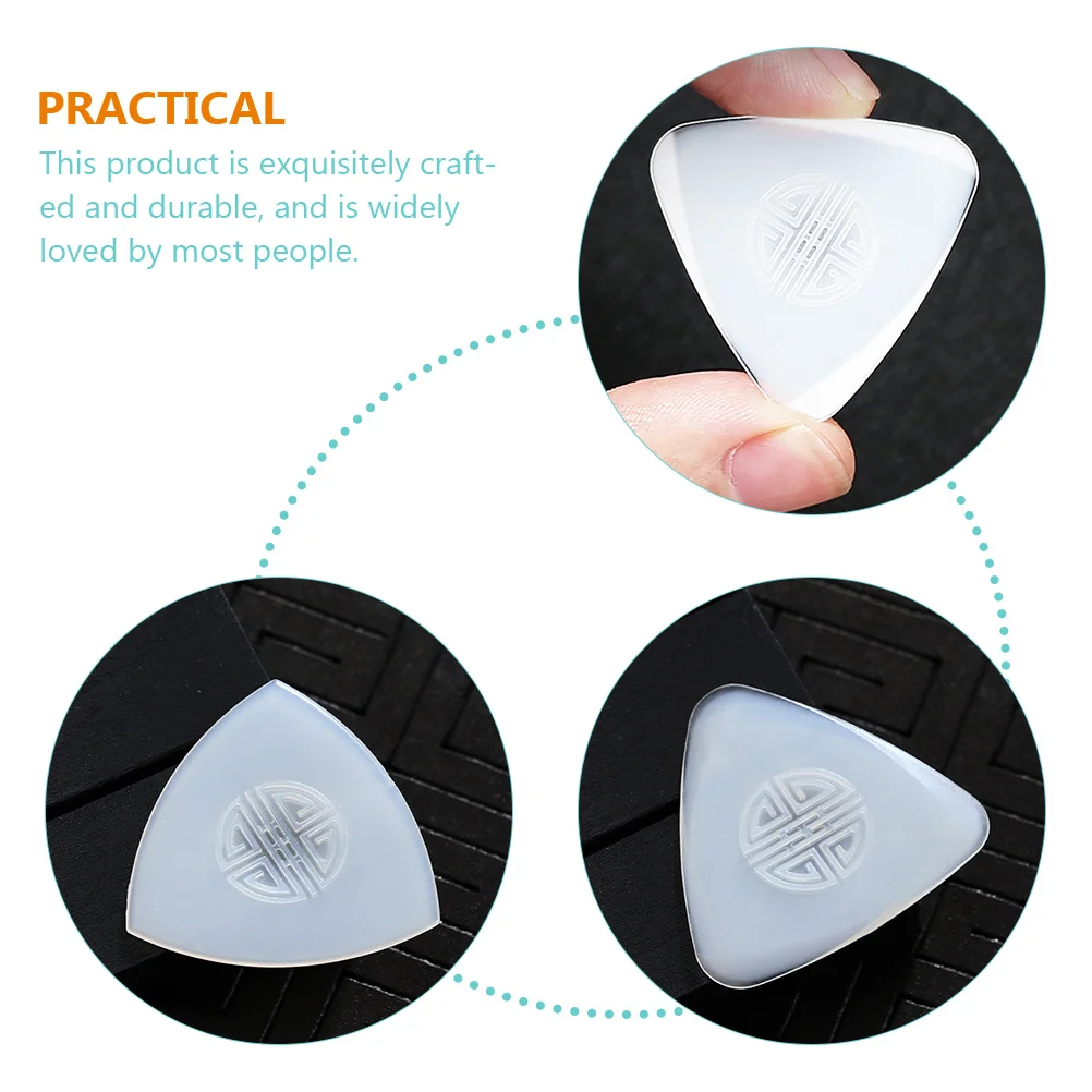 

4pcs Nylon Ruan Picks Liuqin Plectrums Durable Stringed Instrument Zhongruan Practical Craftsmanship Guitar Accessories