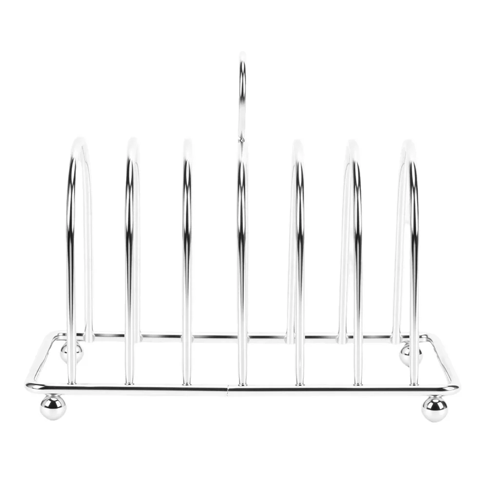 Rustless Steel Toast Rack Wire Frame Structure Smooth Polished Bread Loaf Rack Stable Base Practical Toast Holder Cafe Shop