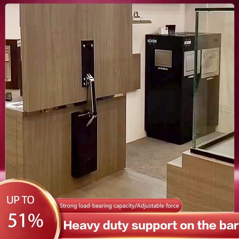 

Up Flip Door Gas Spring Heavy Duty Assist Lift With Silent Buffer Damping For Bar Counter Coffee Shop Entrance Cabinet