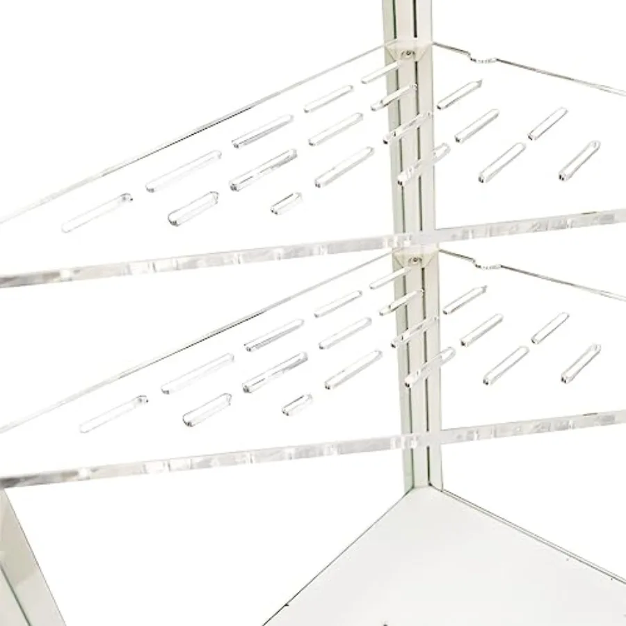 

Сменные угловые полки из акрила для высокого шкафа-теплицы IKEA Milsbo, треугольные, дополнительные полки, аксессуары (комплект из 2 шт.)