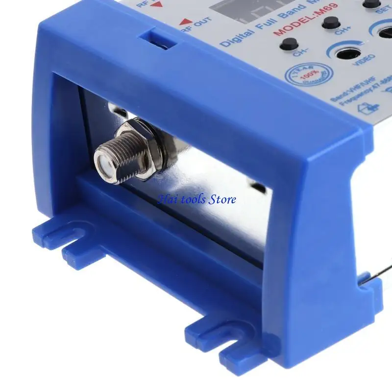 X37E Auto RF Modulator o Video Converter UHF Amplifier US/EU Plug Tool