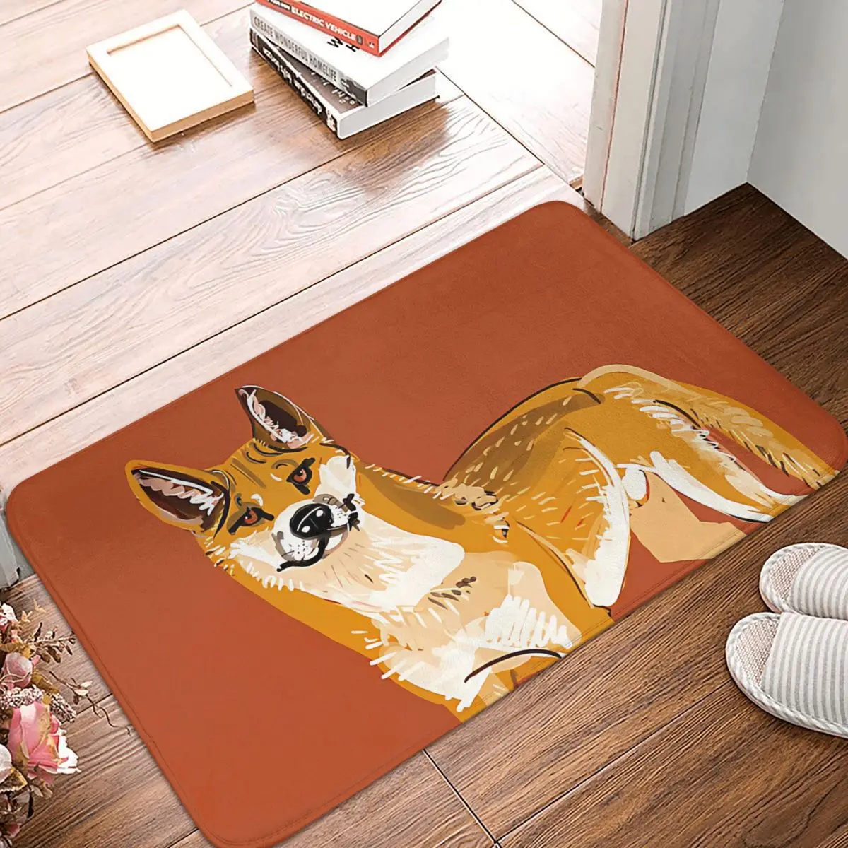 Ginger Desert Dingo Meme Y2K Bath Mat Rug Home Doormat Living Room Carpet Entrance Door