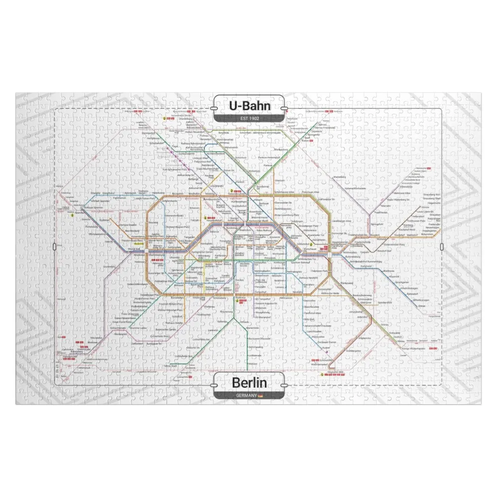 Subway maps - Berlin Jigsaw Puzzle Custom Gift Scale Motors Wooden Jigsaws For Adults Personalized Toy Puzzle