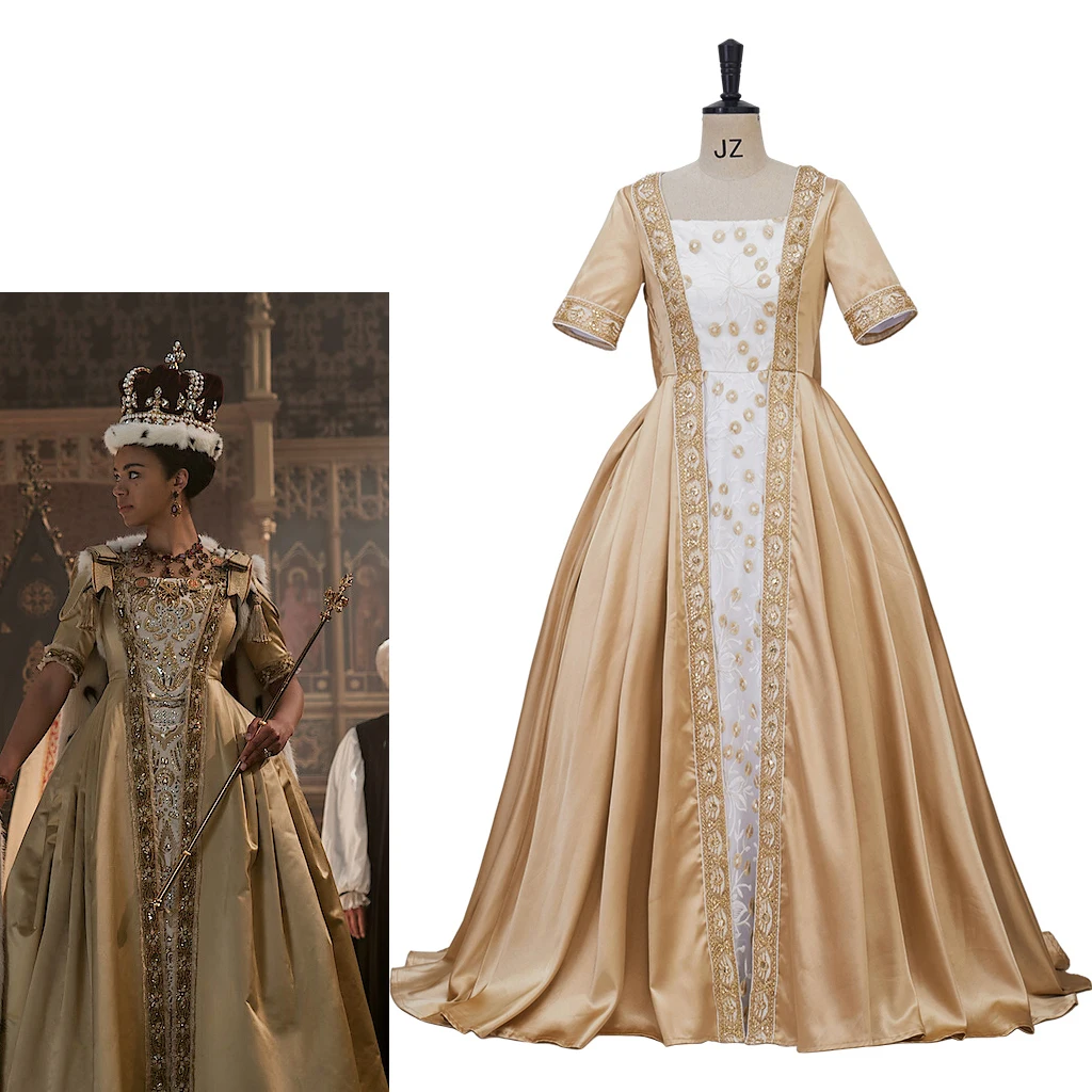 

Queen Charlotte Cosplay Queen Enthroned Dress Queen Charlotte Story Regency Era Ball Gown Baroque Rococo Dress