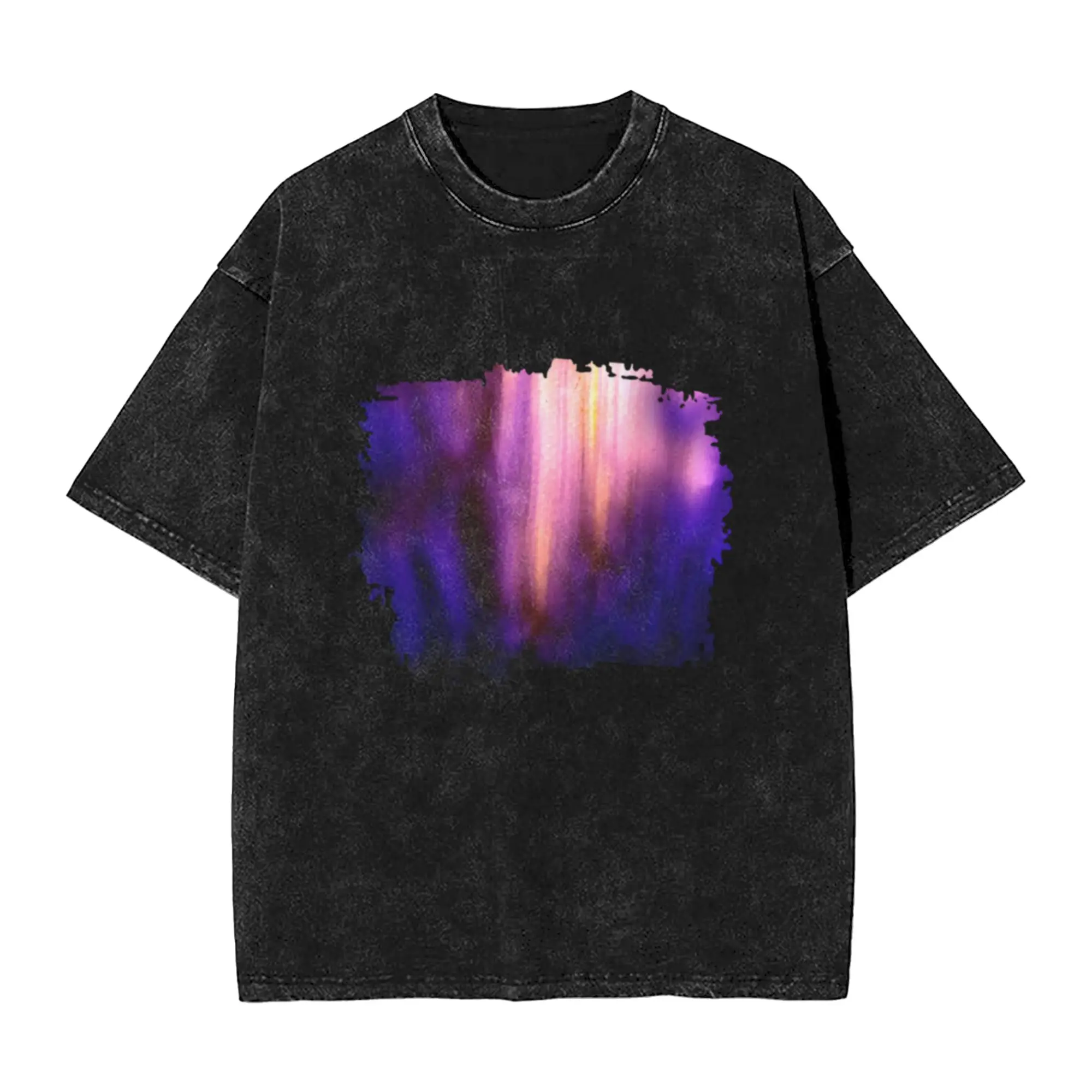 Watercolor texture effect painting  Unique Comfort A T-Shirt Oversized Short Sleeve Men's Women's Cotton Tees Tops