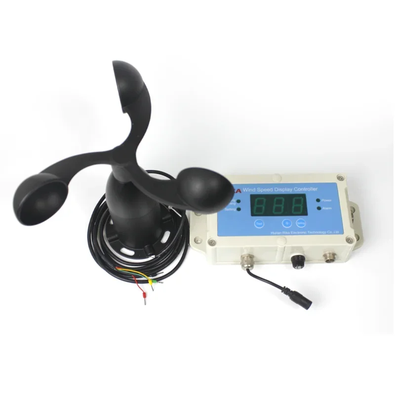 RIKA RK150-01 Crane Safety Monitoring Wired or Wireless Anemometer Wind Speed Transmitter and Indicator
