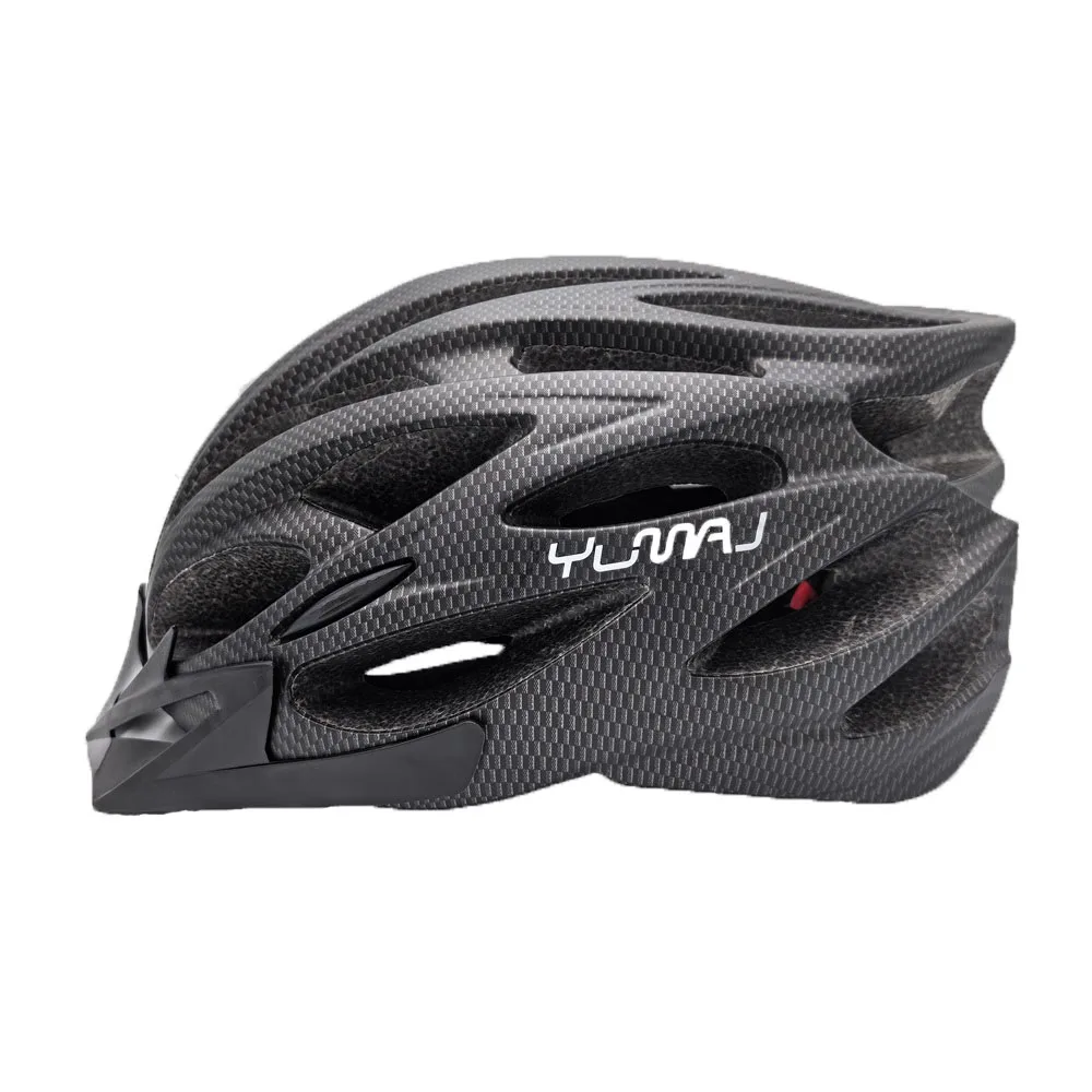 NEW 230g YUMAJ Ultralight Helmet Road Mountain Helmet Intergrally-molded with Removable Visor Goggles Bike Taillight Helmet YM26